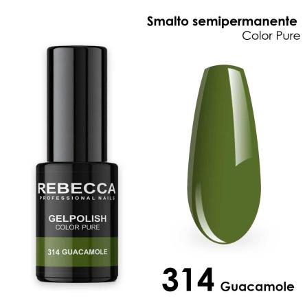 Rebecca gel polish soak off color pure 5 ml  smalto semipermanente n.314