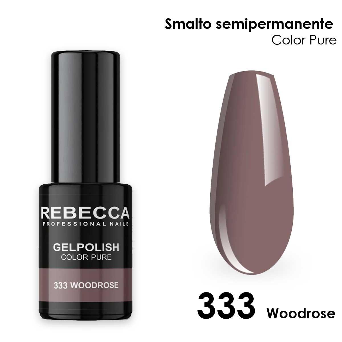 Rebecca gel polish soak off color pure 5 ml  smalto semipermanente n.333