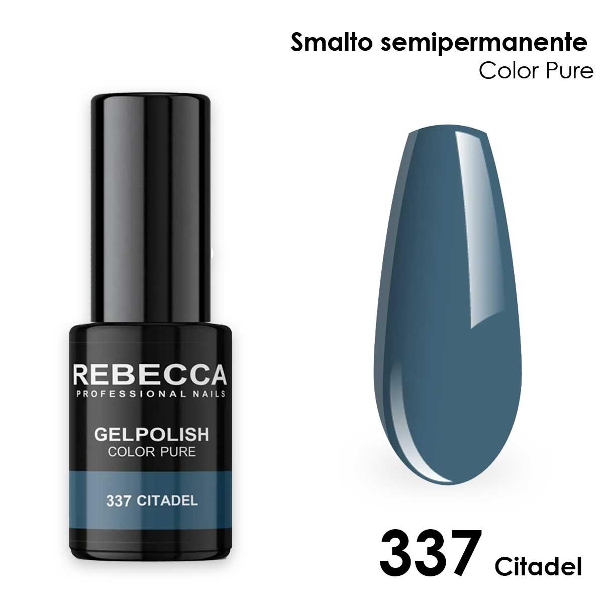Rebecca gel polish soak off color pure 5 ml  smalto semipermanente n.337