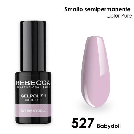 Rebecca gel polish soak off color pure 5 ml  smalto semipermanente n.527