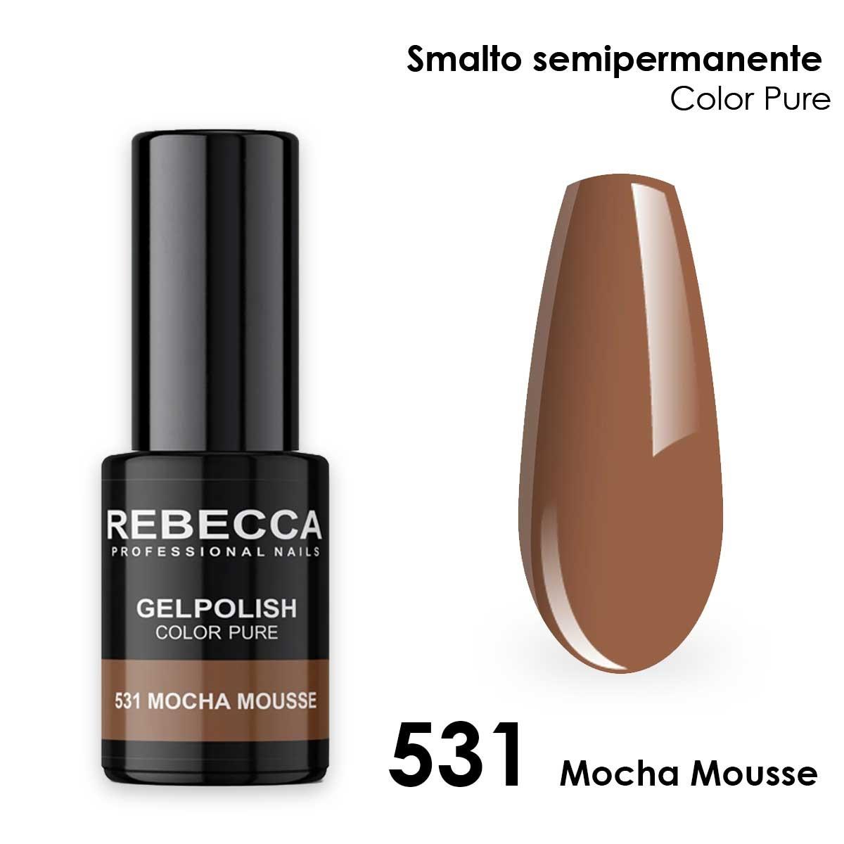 Rebecca gel polish soak off color pure 5 ml  smalto semipermanente n.531