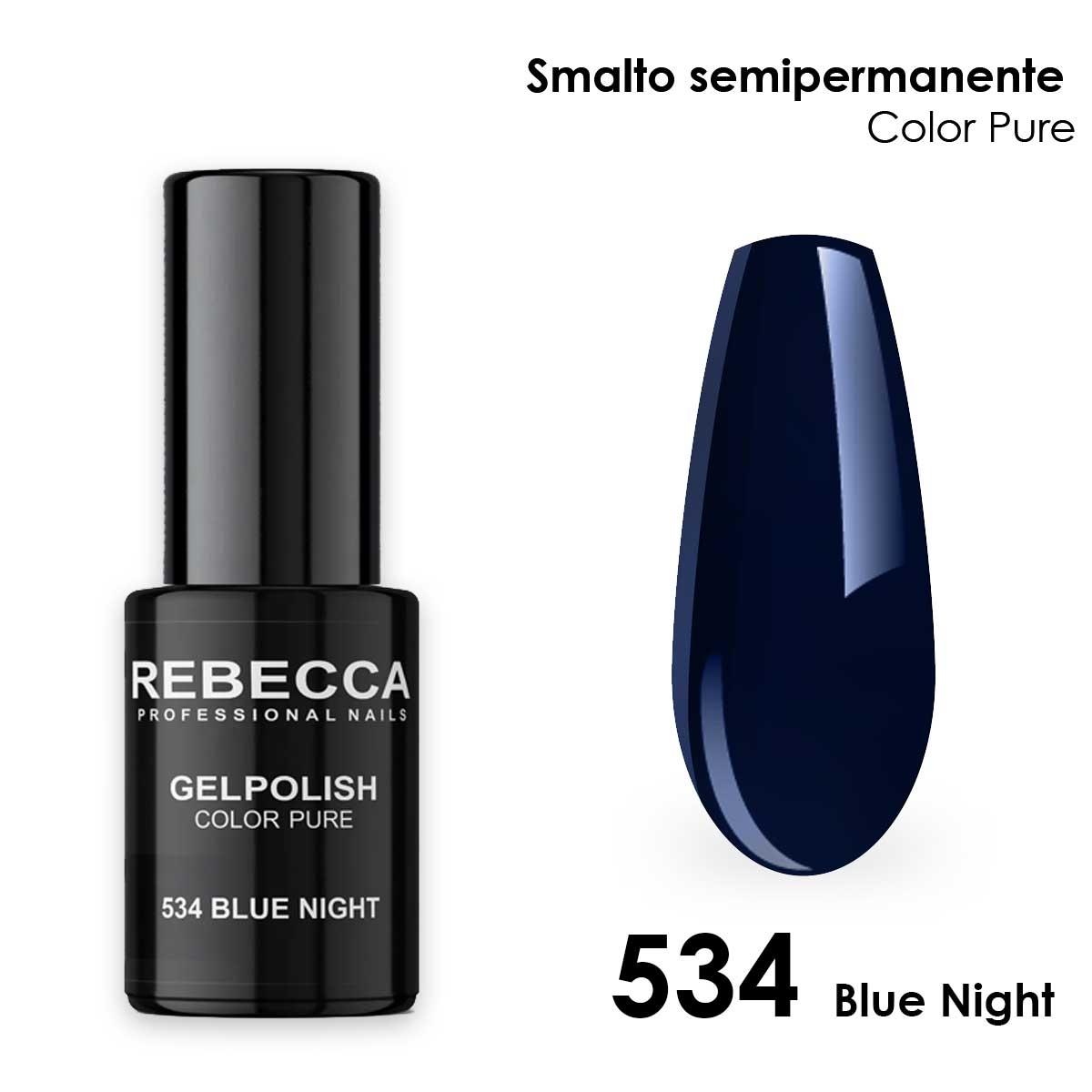 Rebecca gel polish soak off color pure 5 ml  smalto semipermanente n.534