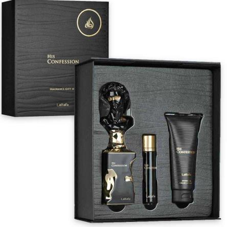 Lattafa his confession(m)set edp 100 ml + edp 12 ml + shower gel