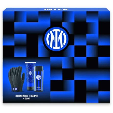Inter giftset (doccia shampoo 250 ml+ shampoo 200 ml+ guanti elasticizzati usx)