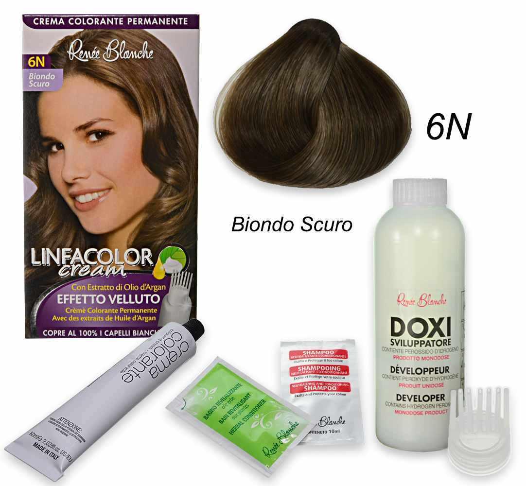 Linfacolor cream 6n biondo scuro 6n