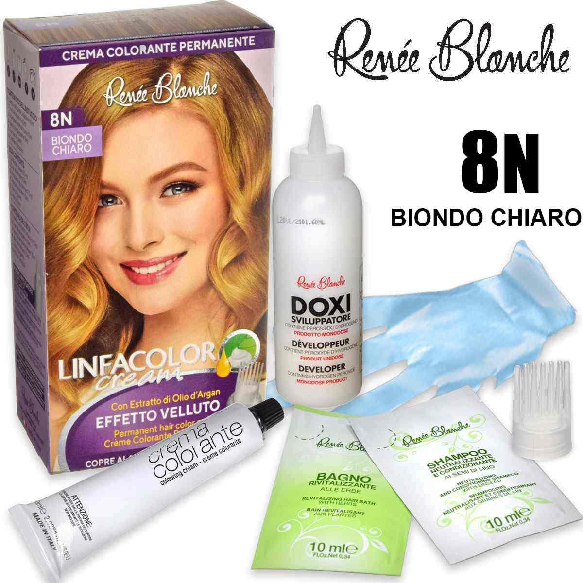 Linfacolor cream 8n biondo chiaro