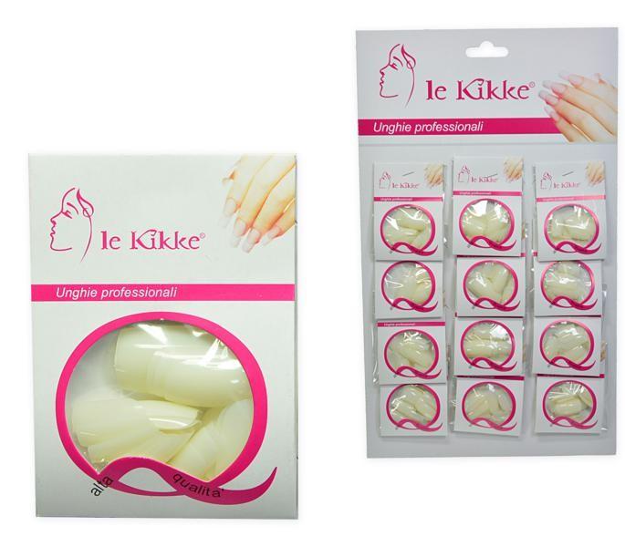 Le kikke card 12 buste 24pz unghie bianche