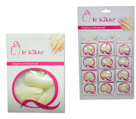 Le kikke card 12 buste 24pz unghie bianche